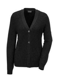 Pflegeleichte Strickjacke in hochwertiger Rippenstruktur
