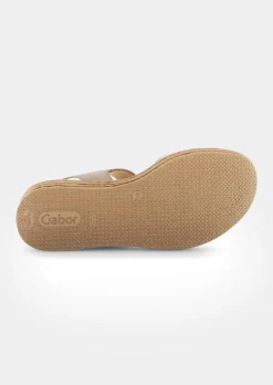 Plateau-Sandalen aus echtem Leder