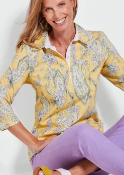 Poloshirt im Paisley-Dessin