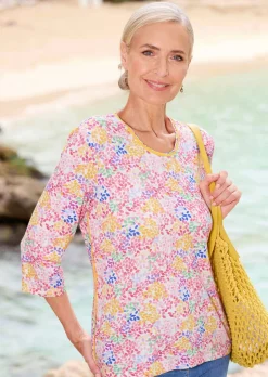 Printshirt in buntem Alloverprint