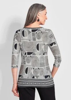 Printshirt mit Alloverdruck