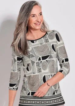 Printshirt mit Alloverdruck