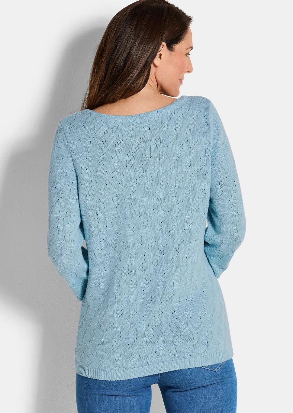 Pullover aus Baumwolle mit 3/4-Ärmeln
