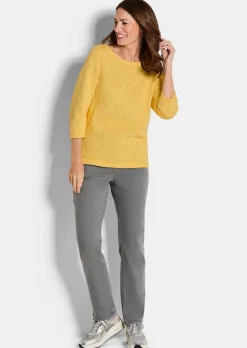 Pullover aus Baumwolle mit 3/4-Ärmeln