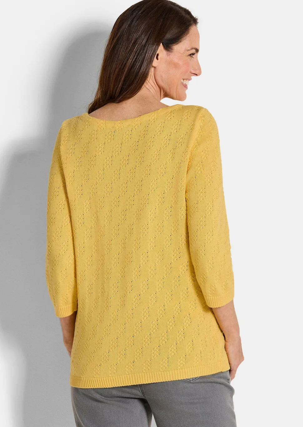 Pullover aus Baumwolle mit 3/4-Ärmeln