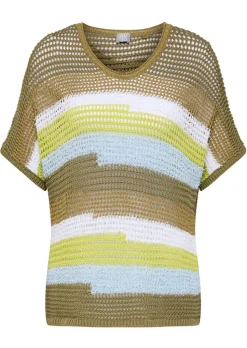 Pullover aus Grobstrick mit Glanzgarn