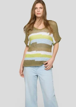 Pullover aus Grobstrick mit Glanzgarn