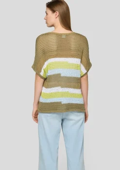 Pullover aus Grobstrick mit Glanzgarn