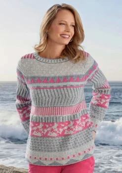 Pullover im modischen Norwegermuster