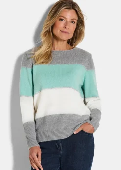 Pullover mit Blockstreifen