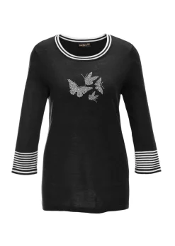 Pullover mit femininem Motiv