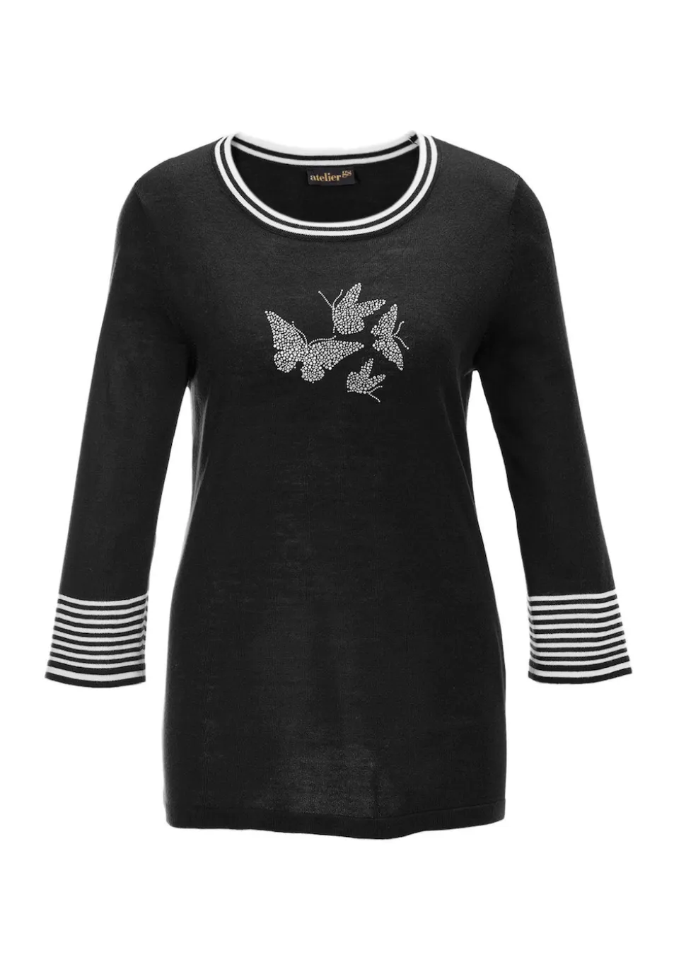 Pullover mit femininem Motiv