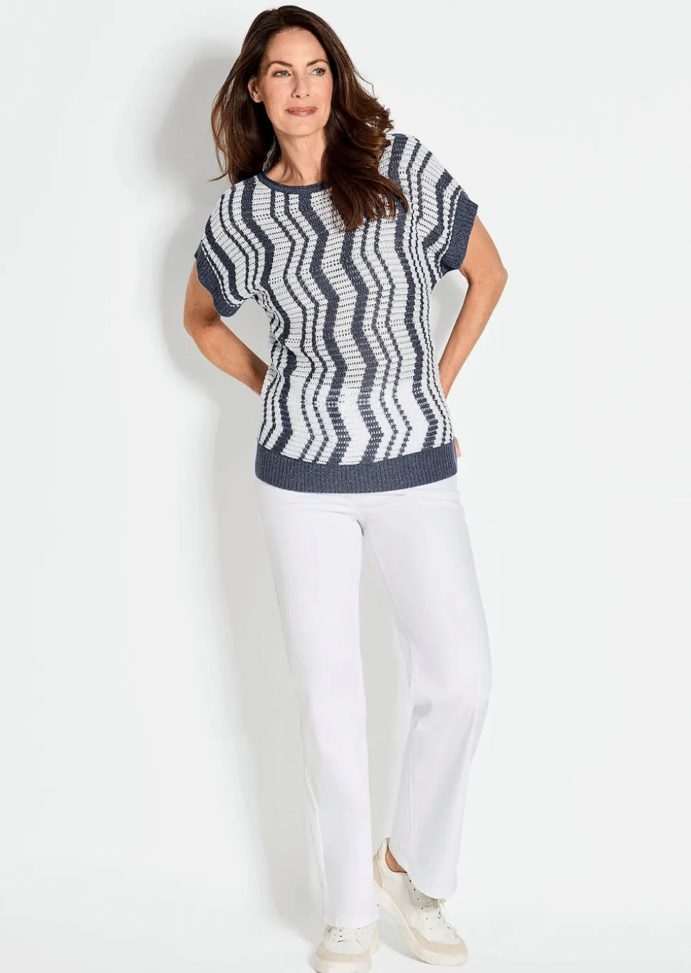 Pullover mit Intarsienmuster