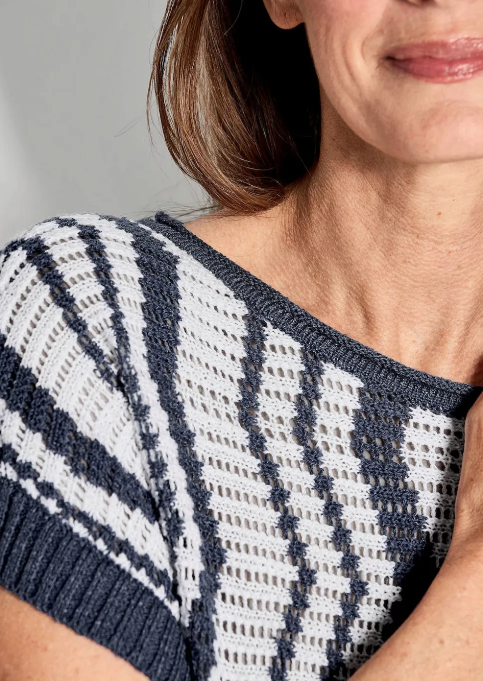 Pullover mit Intarsienmuster