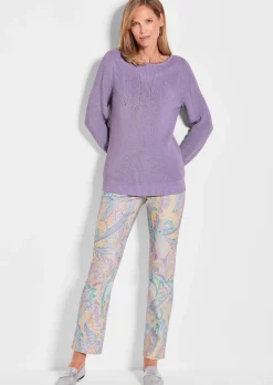Pullover mit Rippenstrickmuster