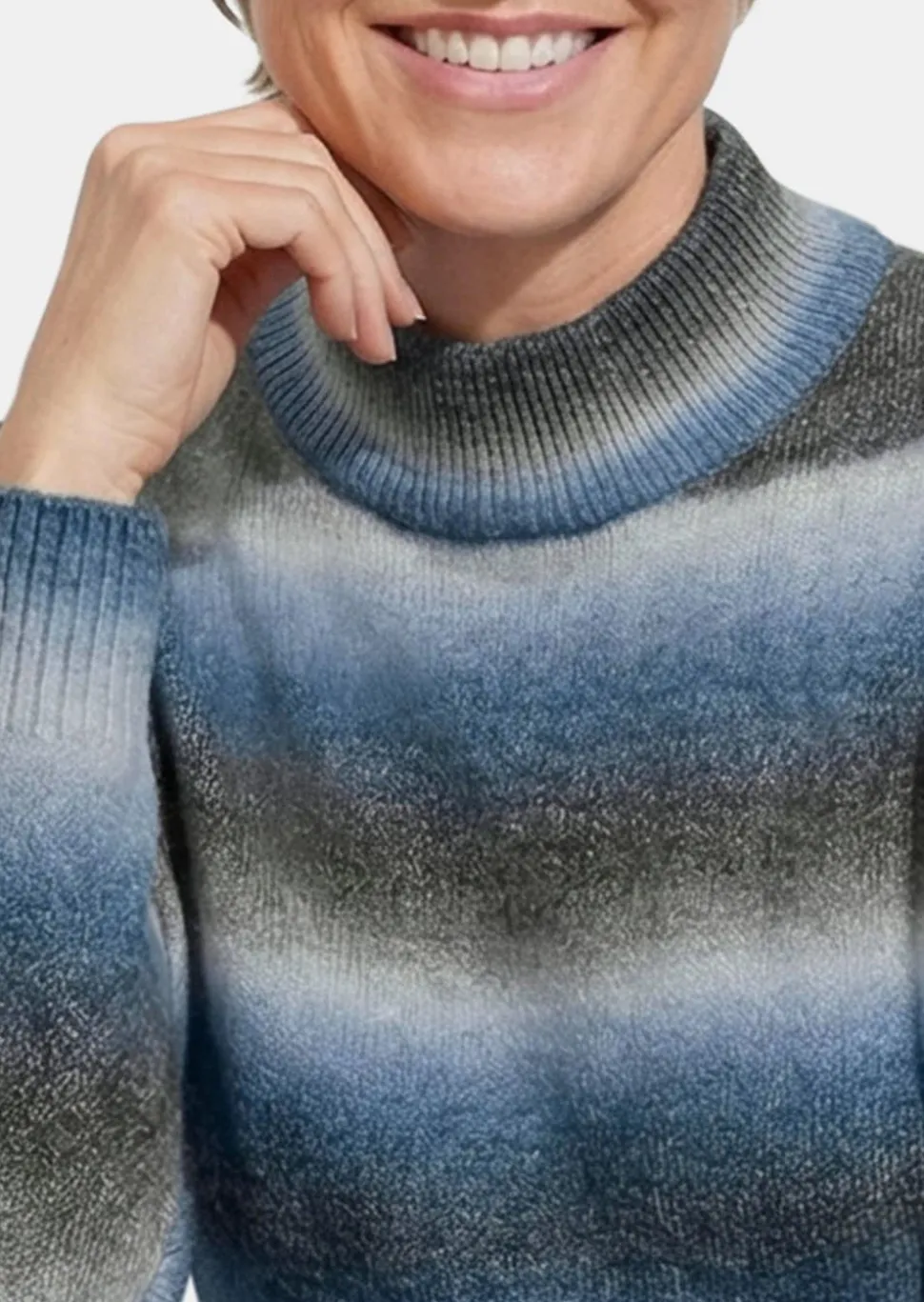 Pullover mit Stehkragen
