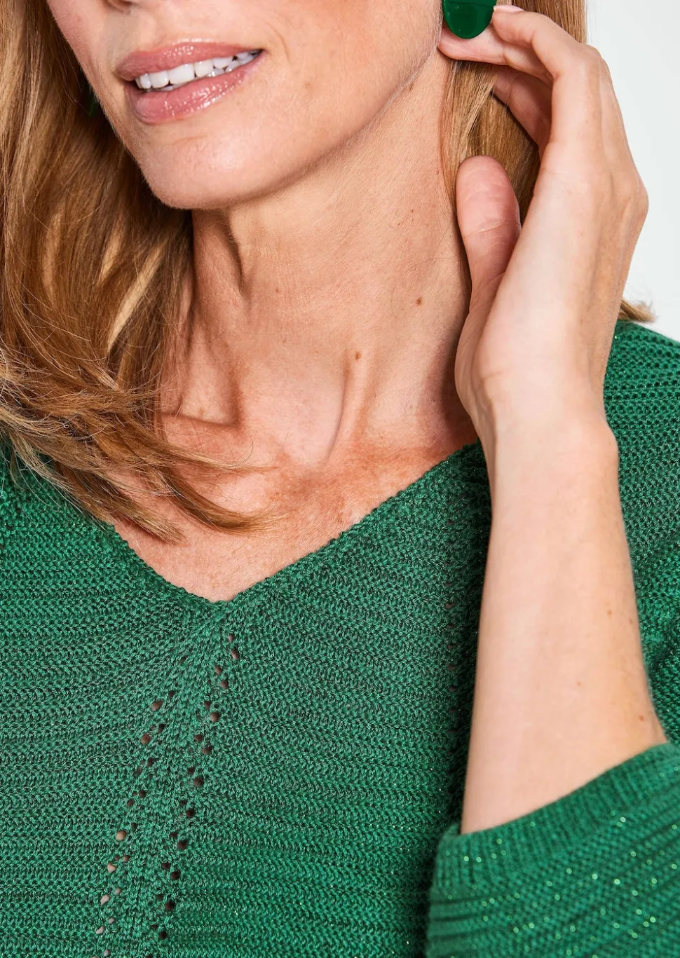Pullover mit Strick-Details