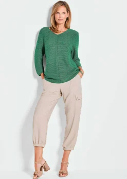 Pullover mit Strick-Details