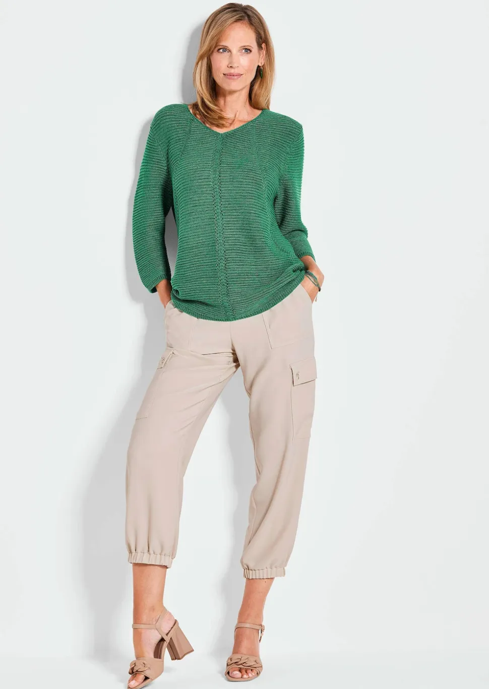Pullover mit Strick-Details