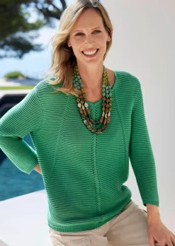 Pullover mit Strick-Details