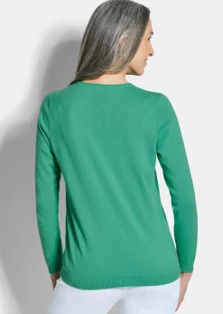 Pullover mit V-Ausschnitt aus COTTAMIRA