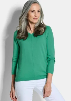 Pullover mit V-Ausschnitt aus COTTAMIRA