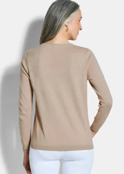 Pullover mit V-Ausschnitt aus COTTAMIRA