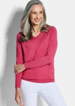 Pullover mit V-Ausschnitt aus COTTAMIRA