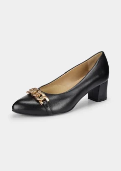 Pumps aus echtem Leder in Komfort-Weite
