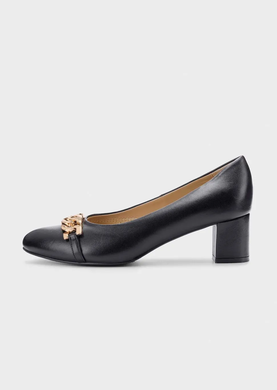 Pumps aus echtem Leder in Komfort-Weite