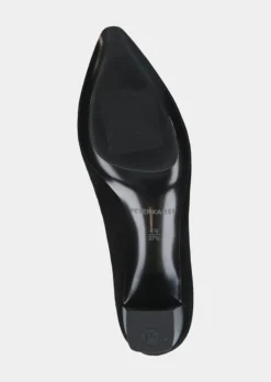 Pumps aus echtem Veloursleder