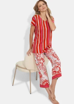 Pyjama aus Baumwoll-Jersey mit Modal