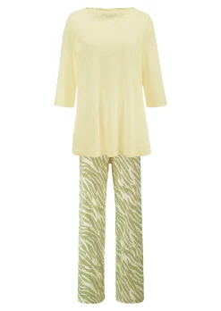 Pyjama mit dezentem Animal Print