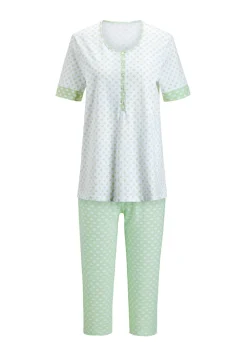 Pyjama mit Halbarm und 3/4-Hose