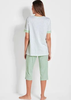 Pyjama mit Halbarm und 3/4-Hose