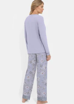 Pyjama mit Spitzendetails
