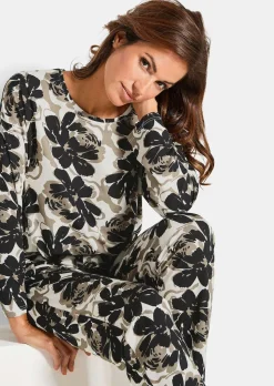 Pyjamashirt mit Blumenmuster