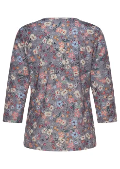 Raffiniertes Druckshirt mit 3/4-Arm