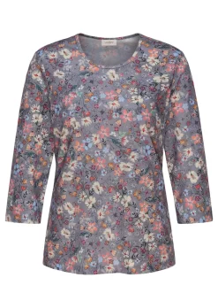 Raffiniertes Druckshirt mit 3/4-Arm