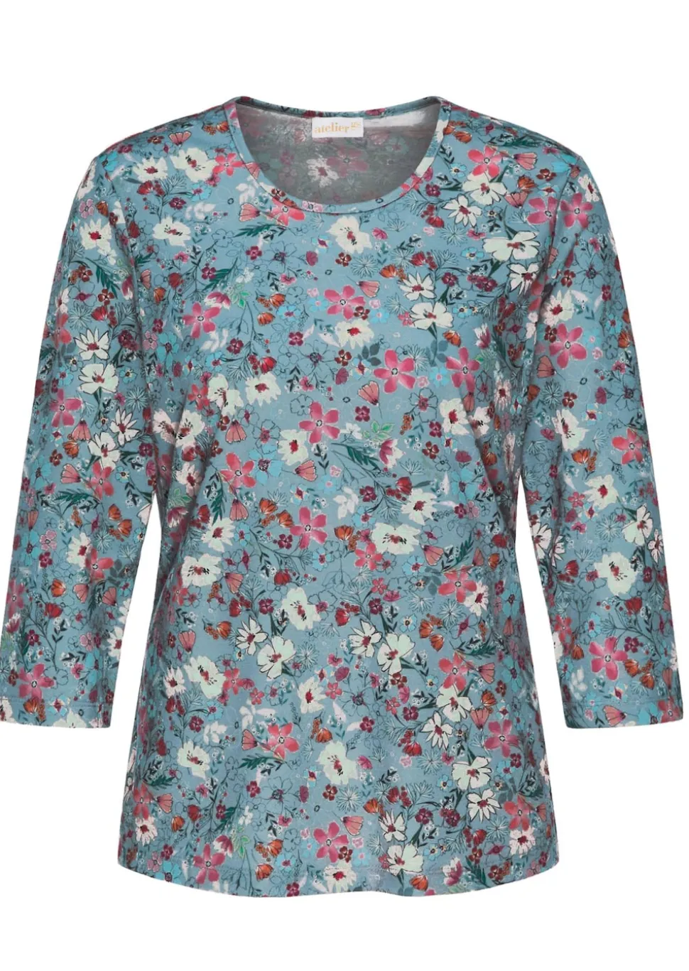 Raffiniertes Druckshirt mit 3/4-Arm