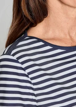 Ringelshirt aus Viskosejersey