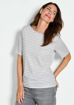 Ringelshirt aus Viskosejersey