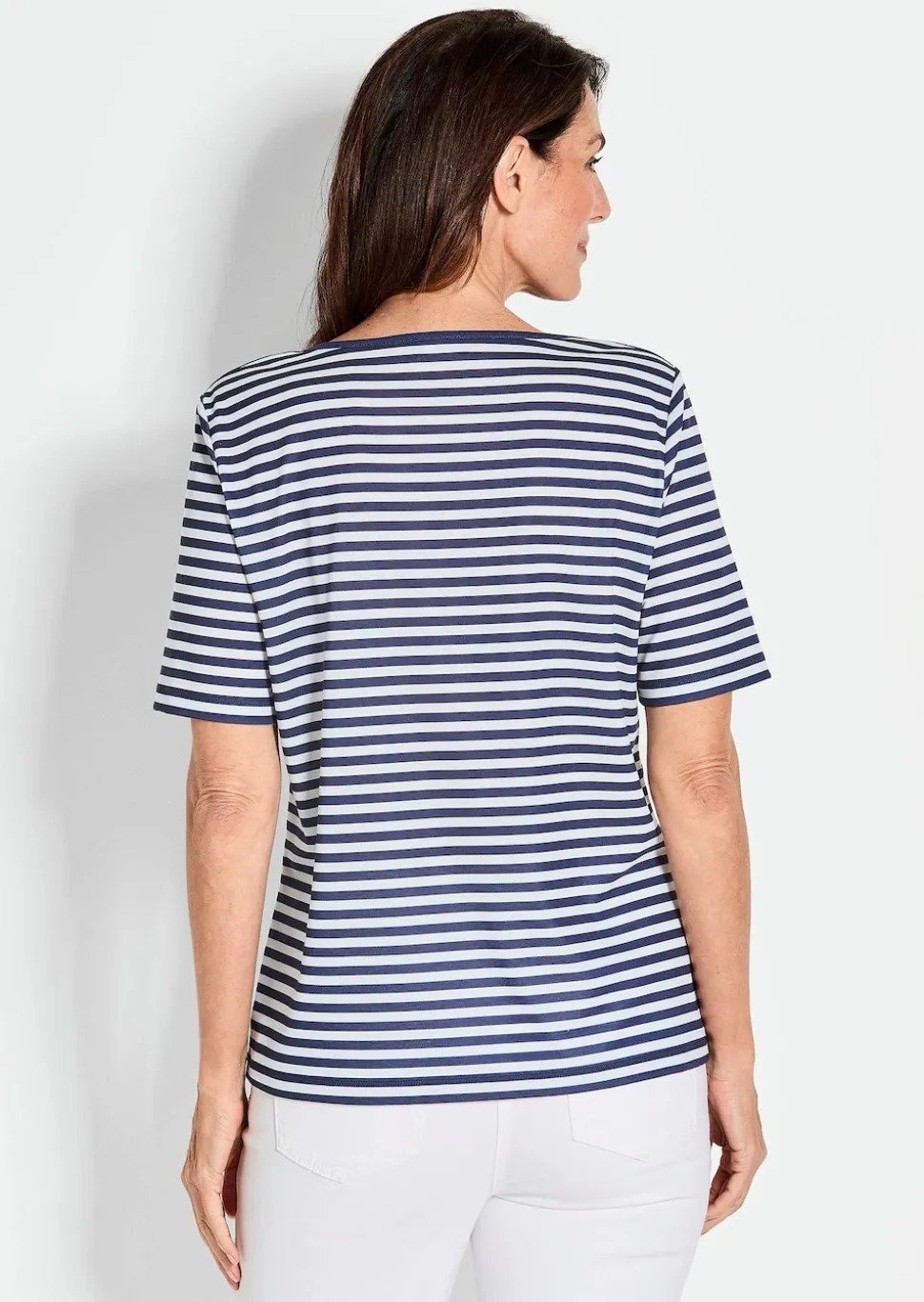 Ringelshirt aus Viskosejersey