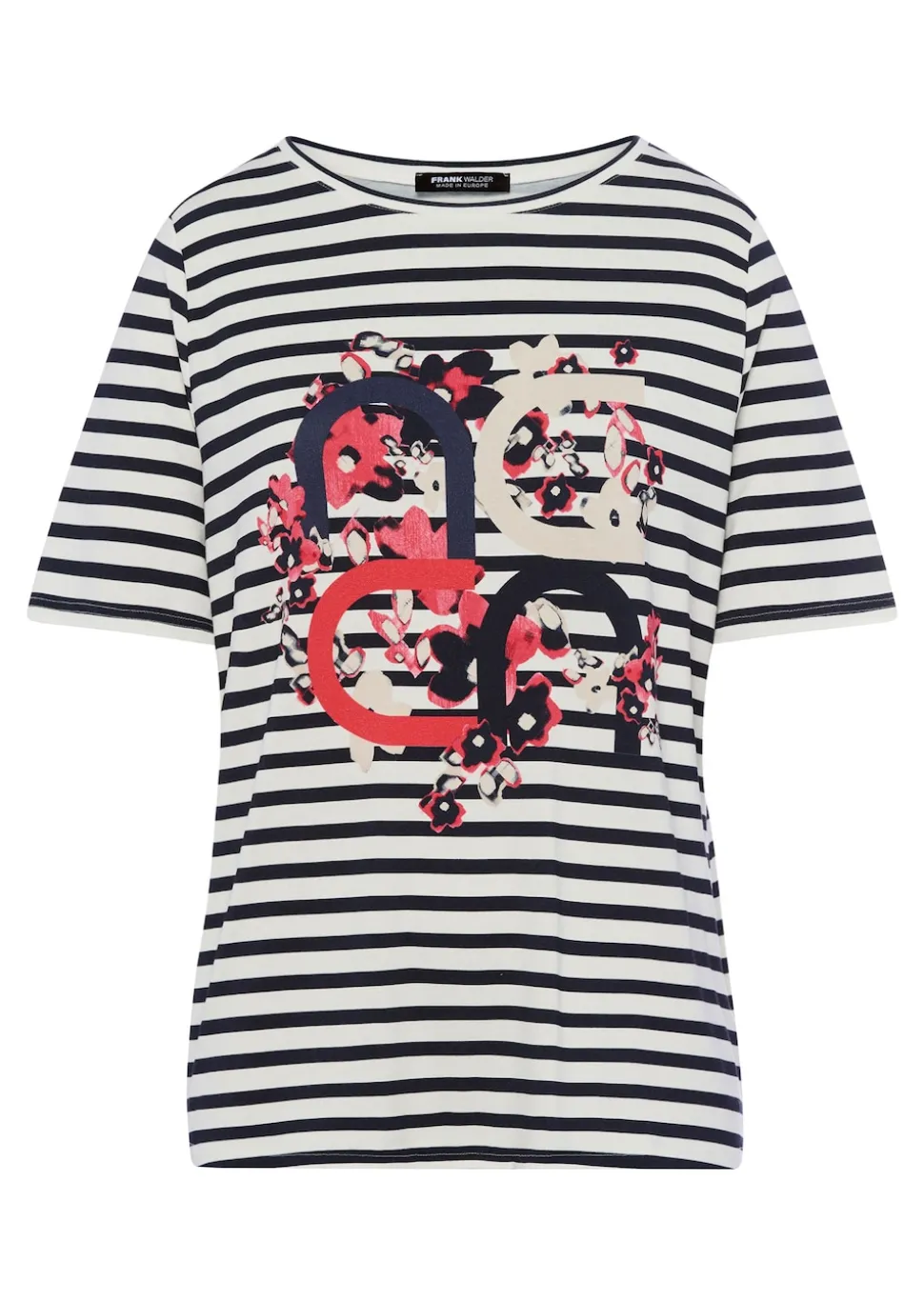 Ringelshirt mit Frontmotiv