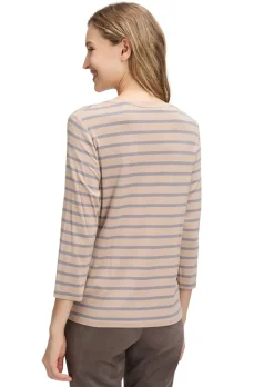 Ringelshirt mit Glitzerdruck