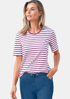 Ringelshirt mit Halbarm