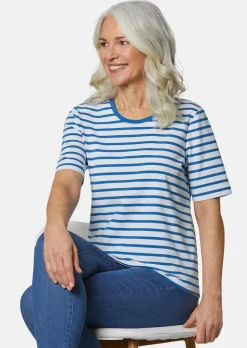 Ringelshirt mit Halbarm