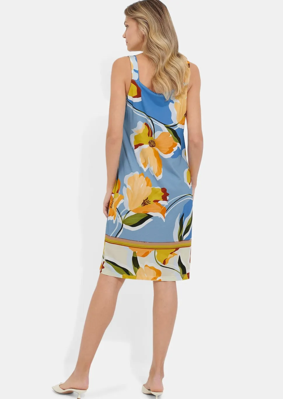 Ärmelloses Freizeitkleid aus Viskose-Jersey