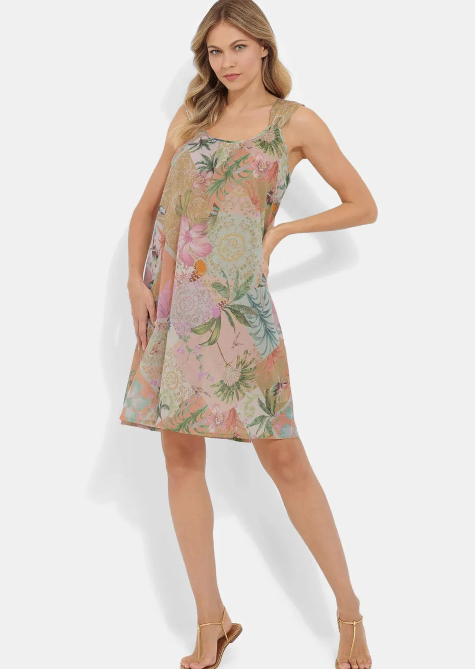 Ärmelloses Freizeitkleid mit breiten Trägern
