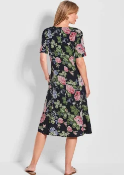 Romantisches Kleid mit floralem Alloverdruck